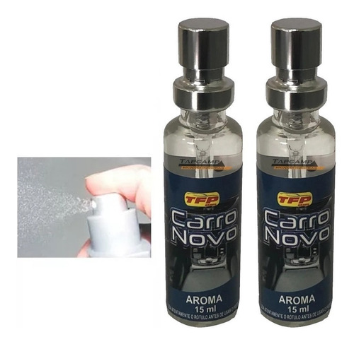 Kit Aromatizante Automotivo 02 Unid - 15ml Aroma Carro Novo