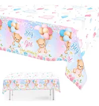 Comprar Mantel Gender Reveal Mantel Fiesta Revelación De Sexo Bebe Multicolor Mantel Gender Reveal