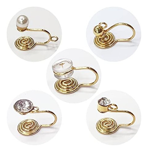 Convertidor De Aretes Con Clip 16 Pcs 5 Tipos Convertidores