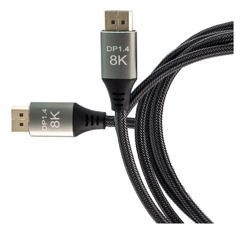 Cabo Displayport 8k Dp Versão 1.4 240hz 32,4gb/s 1.5 Metros