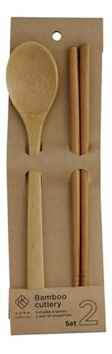 Juego De Utensilios De Bambú Eco-friendly