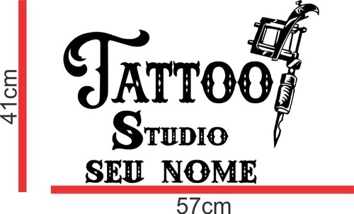 Adesivo Estúdio De Tatuagem Tattoo Piercing Body Ink Studio