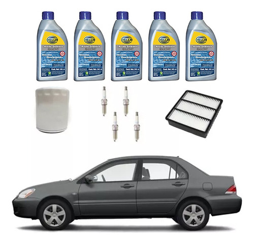 Kit Afinacion Mitsubishi Lancer 2.0 Aceite Sintetico 5w30