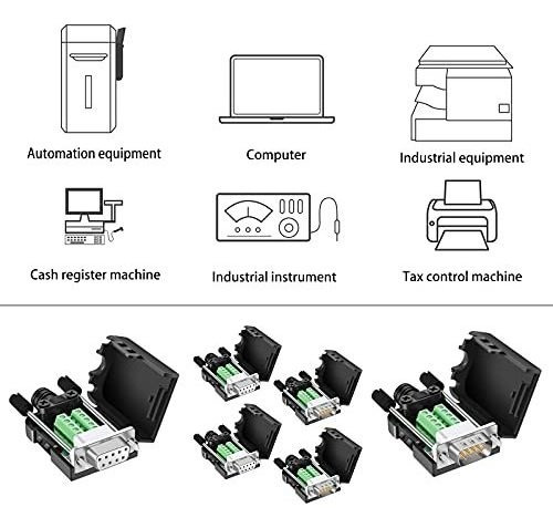 Conector Sin Soldadura Dbilida Db9, 4 Machos, Db9 Breakout C