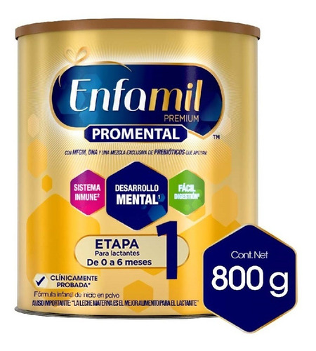 Formula Infantil Enfamil Premium Etapa 1 De 0-6 Meses X 800g