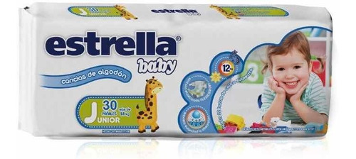 Estrella Pañal Junior X30 U (pack X4)