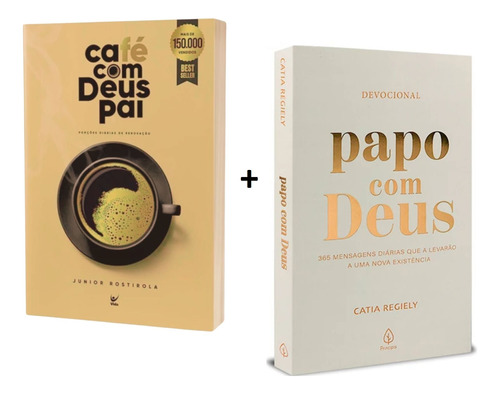 Kit 2 Devocionais | Café Com Deus Pai + Papo Com Deus