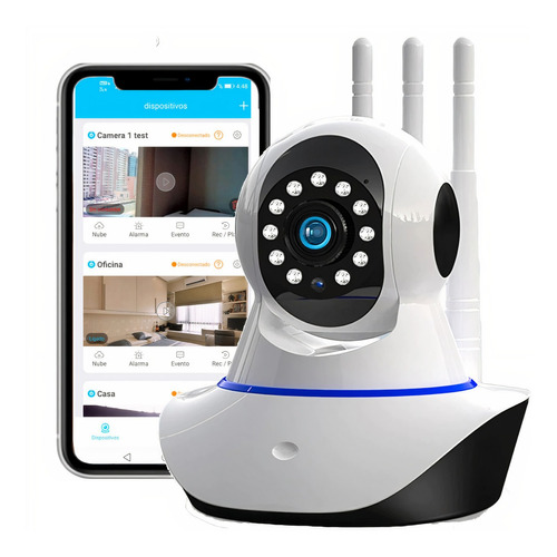 Cámara Robótica Wifi Ip De Seguridad 1080p Visión Nocturna