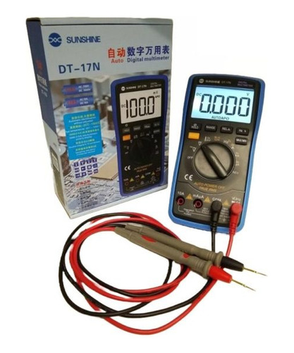 Multimetro Autorango Sunshine Tester - Dt17n Tecnico Celurar