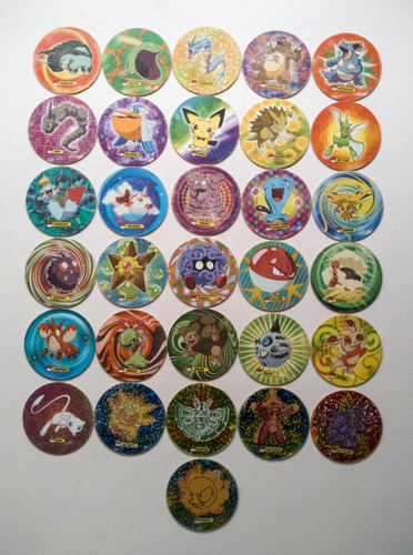 31 Tazos Pokémon 2008 Originales De Época. J