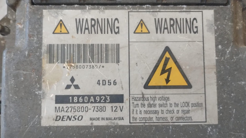 Computador Mitsubishi L200 2.5 Año 2007/2015 Cod 1860a923 (Usado)