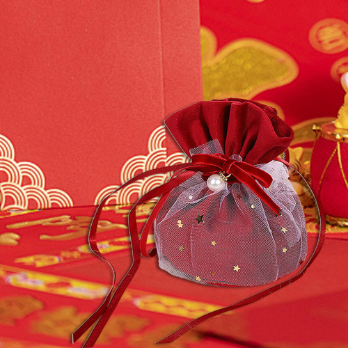 Bolsa De Dulces Para Joyas, Boda Tradicional China Para Rojo