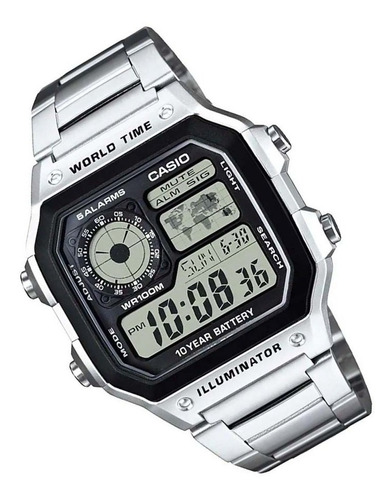 Reloj Casio Hombre Ae-1200 Bateria 10 Años