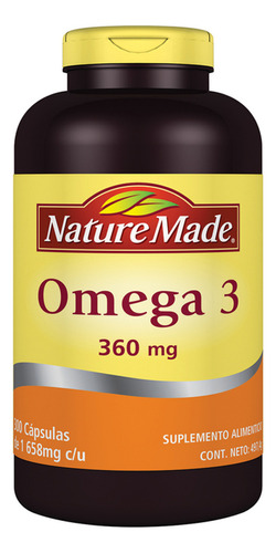 Nature Made Omega 3 Aceite De Pescado 300 Cápsulas Msi