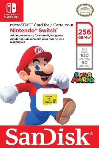 . Sandisk Memoria Micro Sd Xc U3 V30 4k 256 Gb Nintendo