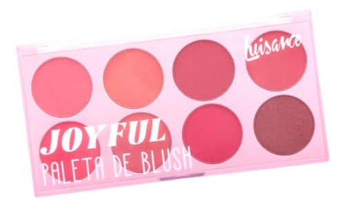 Paleta De Blush 8 Cores Joy Full Luisance Tom Da Maquiagem Multicolor