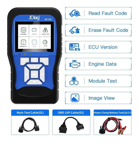 Herramienta De Diagnóstico Para Motocicletas M100 Obd2