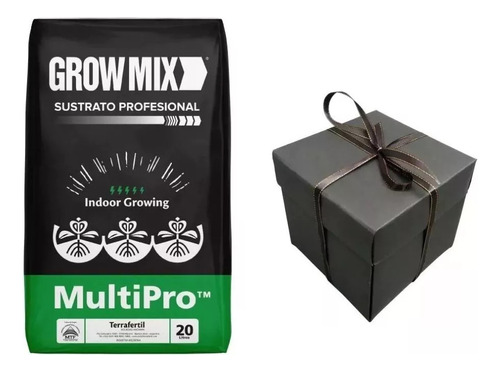 Sustrato Grow Mix Multipro 20lt + 1 Regalo Suplemento Fe 