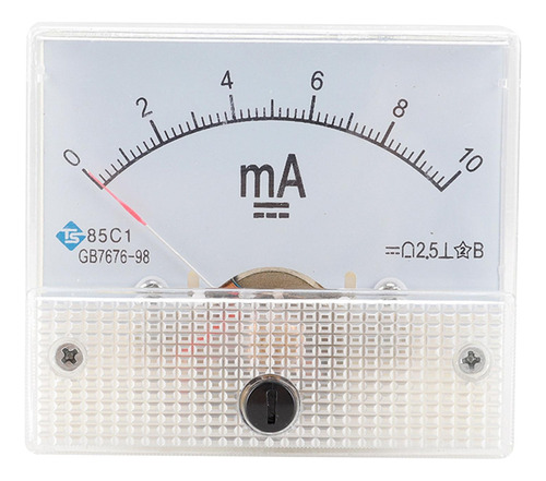 Amperímetro Dc Rectangular Fs, Medidor De Corriente 0-10 Ma