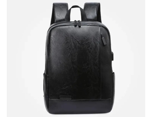 Mochila Business Negro, Portalaptop 16pg, Cuero Importado