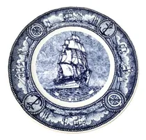 Comprar Plato Porcelana Fragata Pte Sarmiento Armada Argentina 1982