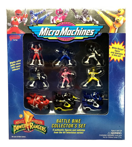 Power Rangers Micro Machines Battle Bike Collector Set