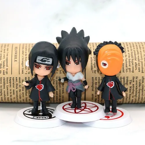 KIT ANIME NARUTO 12 PEÇAS PERSONAGENS 8CM.