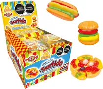 Comprar Gummy Surtido 24pz Gomitas Hamburguesa Hotdog Pizza Las Delicias