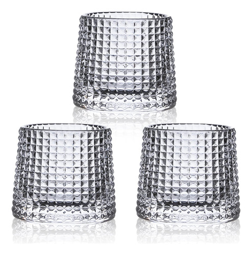 Vasos De Whisky De Cristal, Juego De 3 Vasos Escoceses Premi