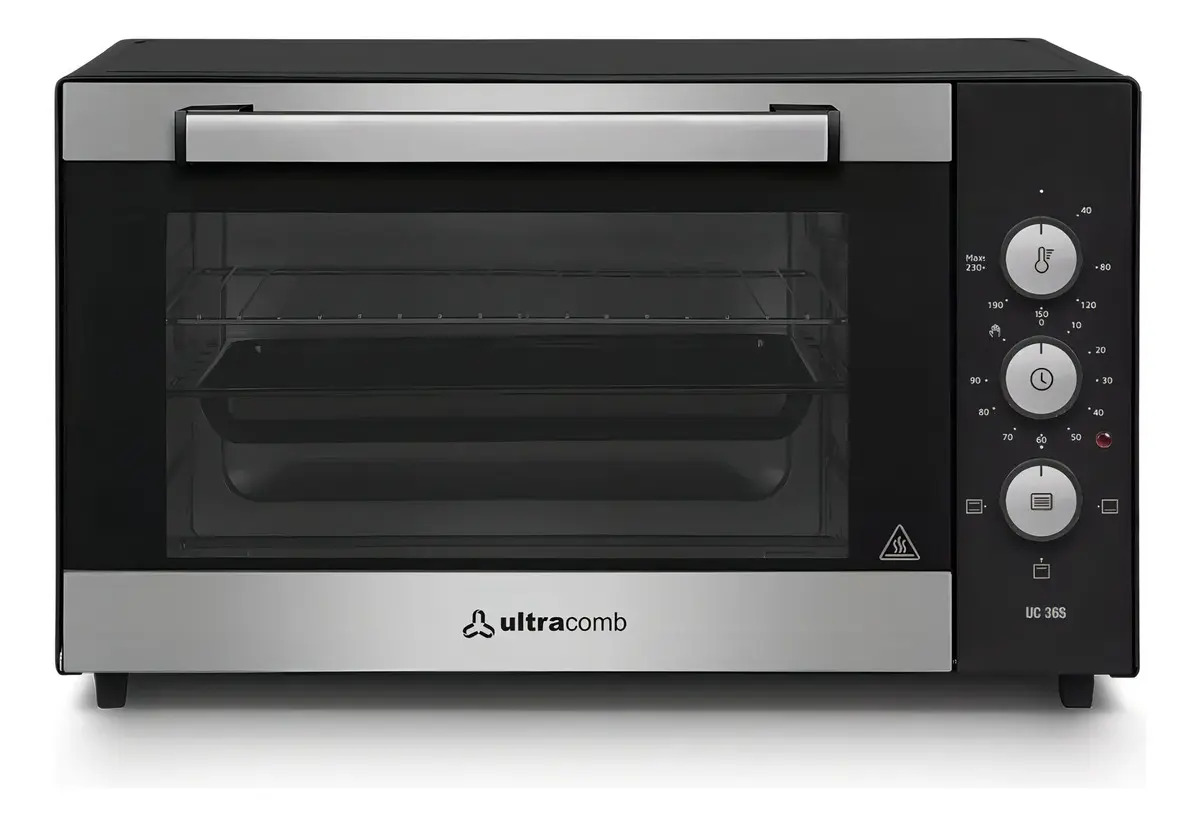 Horno Electrico 36 Lts Ultracomb Uc-36s Negro 1200w