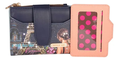 Set 2 Pz Nicole Lee Cartera Y Tarjetero Estampados Fw23