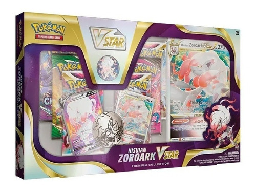 Pokemon Hisuian Zoroark Vstar Caja De Lujo Original Ingles