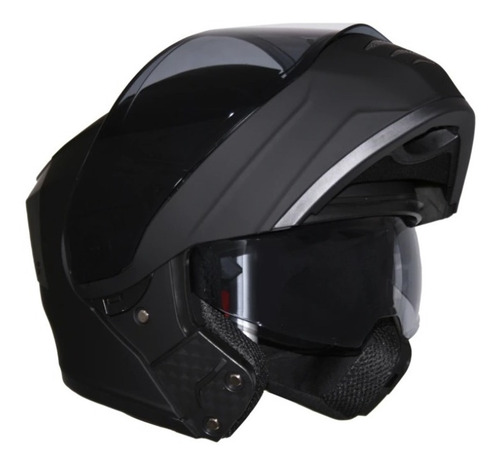 Imagen 2 de 10 de Casco Kov Estelar Abatible Luz Led Con Gafas Certificado Dot
