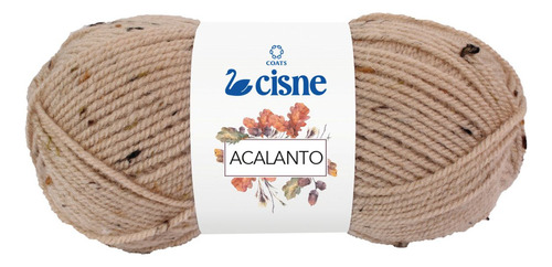 Lã Cisne Acalanto 100g Fio Espessura Média Tricô Crochê Tear Cor 00503