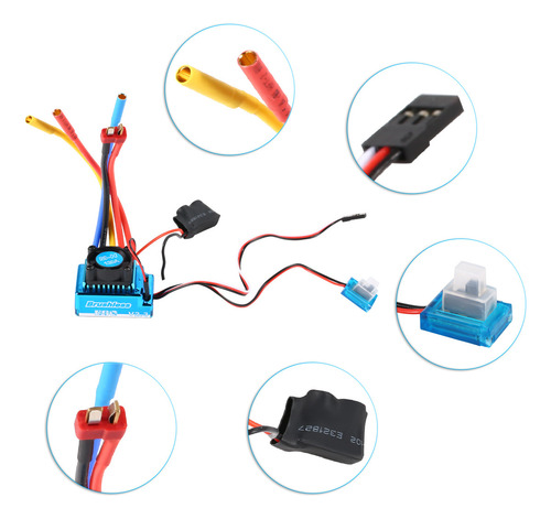 . 3650 3900 Kv Sin Escobillas Y 120 A Esc For Coche 1/10