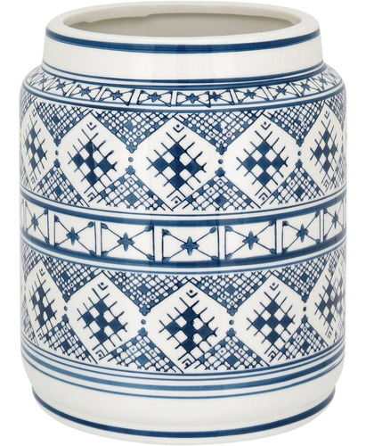 Dacle Vaso Decorativo 26x22x22cm Cerâmica Azul