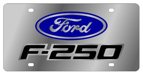 Logotipo Ford Corte Laser Nombre F-250 Placa Pulida