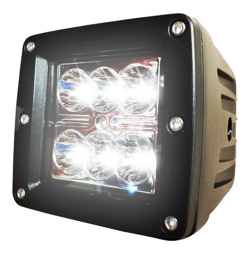 Faro Auxiliar Proyector 6 Led 18w Moto Off Road 4x4 Kushiro