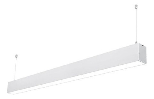 Lampara Led Lineal Colgante Pendant Negro 40w Driver Osram