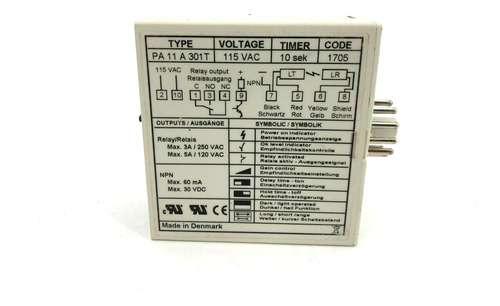 New Telco Pa-11-a-301t Sensor Amplifier, 115vac, 11 Pole Bbt