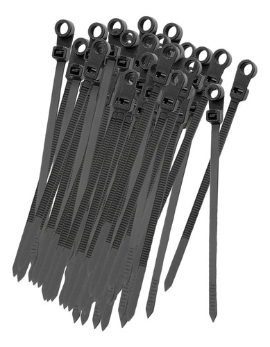 // 100 Piezas De Bridas De Nailon Para Cables, Orificios De