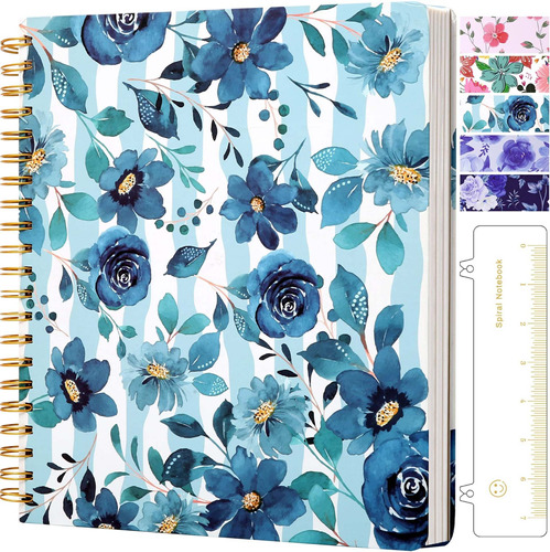 Cagie Cuaderno En Espiral Para Mujeres Y Nias, 8.5 X 11 PuLG