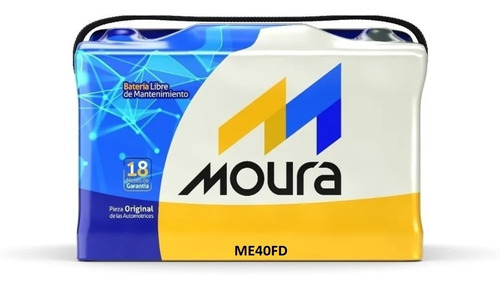 Bateria Moura 12x40 (40ah) Me40fd Garantia 18 Meses