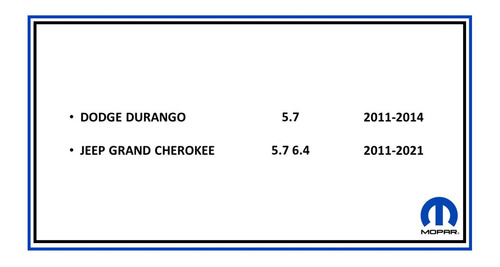 Manguera Calefaccion Dodge Durango 5.7 2011-2014 Orig Mopar