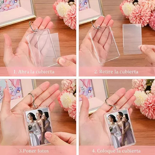Llavero Colgante Pequeño Con Forma De Foto Diy, Marco De Fot