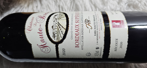 Vino Frances Chateau Haute Brande Bordeaux Superior 2020