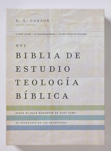 Biblia Nvi De Estudio Teología Bíblica, Piel Reciclada Negro