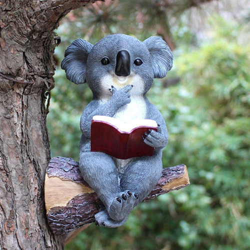 Estatua Solar Koala Para Jardin Adorno Exterior Escultura