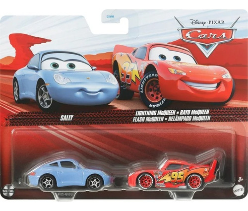 Disney Vehículo Cars Rayo Mcqueen Y Sally Pack Original