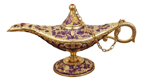 Leyenda Clásica De La Lámpara De Aladdin Oro Púrpura